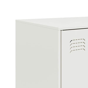 Μπουφές Λευκός 67x39x107 εκ. από Ατσάλι - Pakobazaar