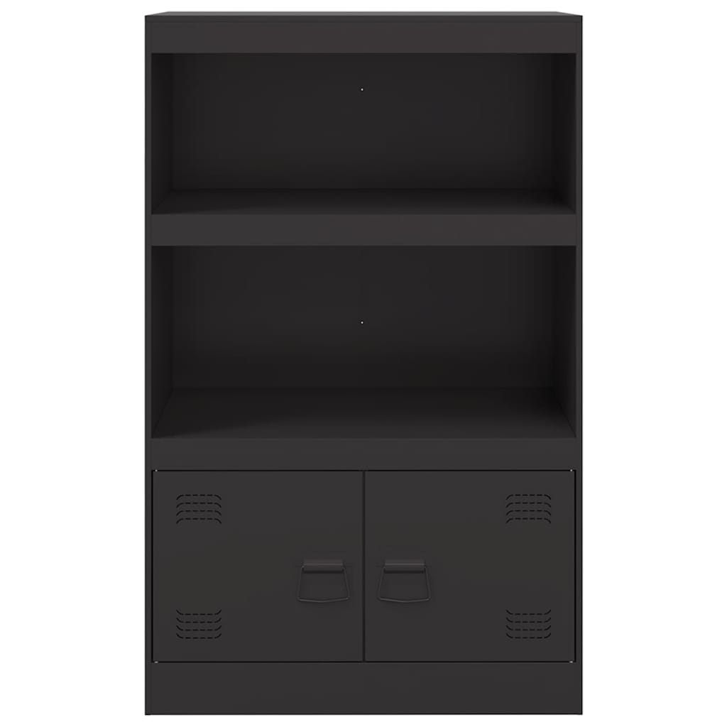 Ντουλάπι Μαύρο 67x39x107 εκ. από Ατσάλι