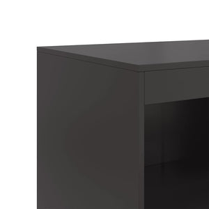 Ντουλάπι Μαύρο 67x39x107 εκ. από Ατσάλι