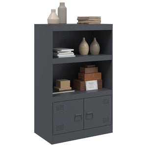 Μπουφές Ανθρακί 67x39x107 εκ. από Ατσάλι - Pakobazaar