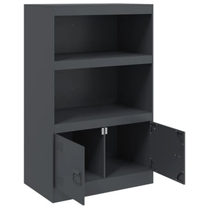 Μπουφές Ανθρακί 67x39x107 εκ. από Ατσάλι - Pakobazaar