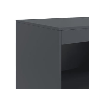 Μπουφές Ανθρακί 67x39x107 εκ. από Ατσάλι - Pakobazaar