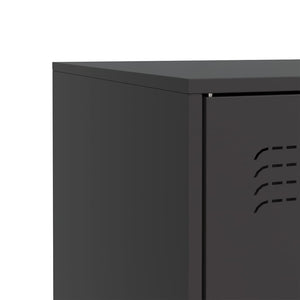 Ντουλάπι Μαύρο 67 x 39 x 73 εκ. από Ατσάλι