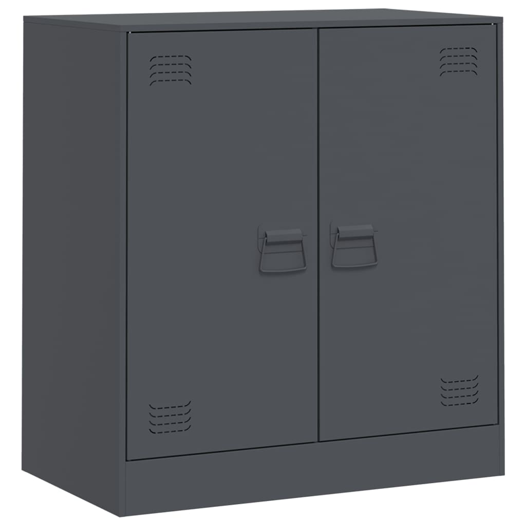 Μπουφές Ανθρακί 67x39x73 εκ. από Ατσάλι