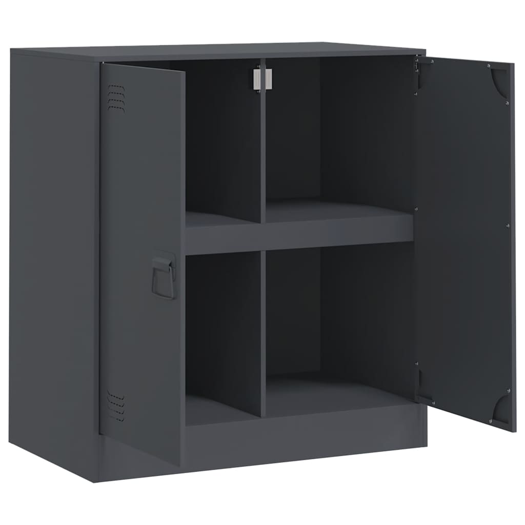 Μπουφές Ανθρακί 67x39x73 εκ. από Ατσάλι