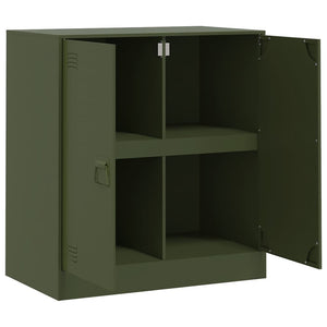 Ντουλάπι Πράσινο Λαδί 67x39x73 εκ. από Ατσάλι - Pakobazaar