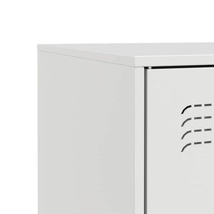 Μπουφές Λευκός 67x39x73 εκ. από Ατσάλι