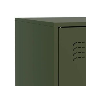 Ντουλάπι Πράσινο Λαδί 67x39x83 εκ. από Ατσάλι