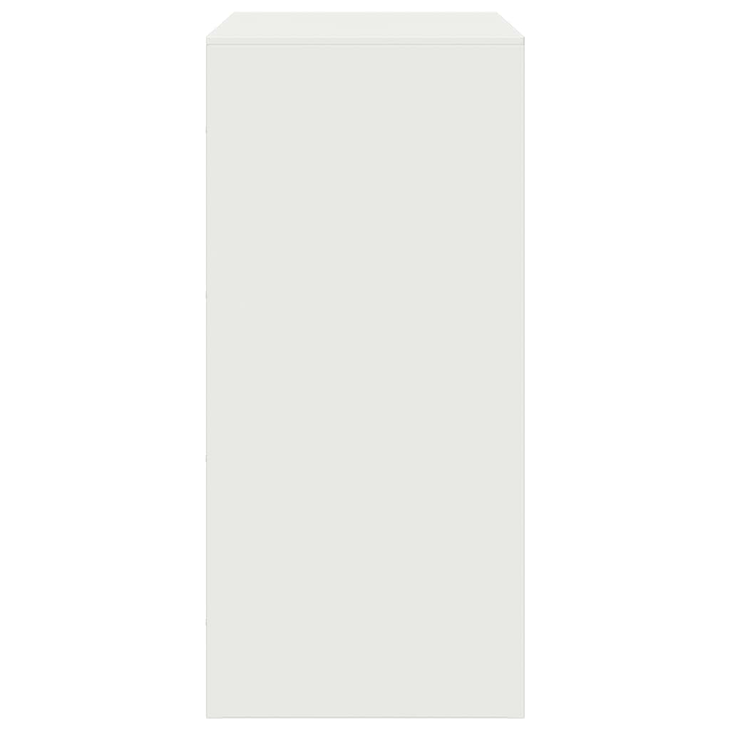 Μπουφές Λευκός 67x39x83 εκ. από Ατσάλι - Pakobazaar