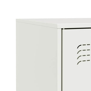 Μπουφές Λευκός 67x39x83 εκ. από Ατσάλι