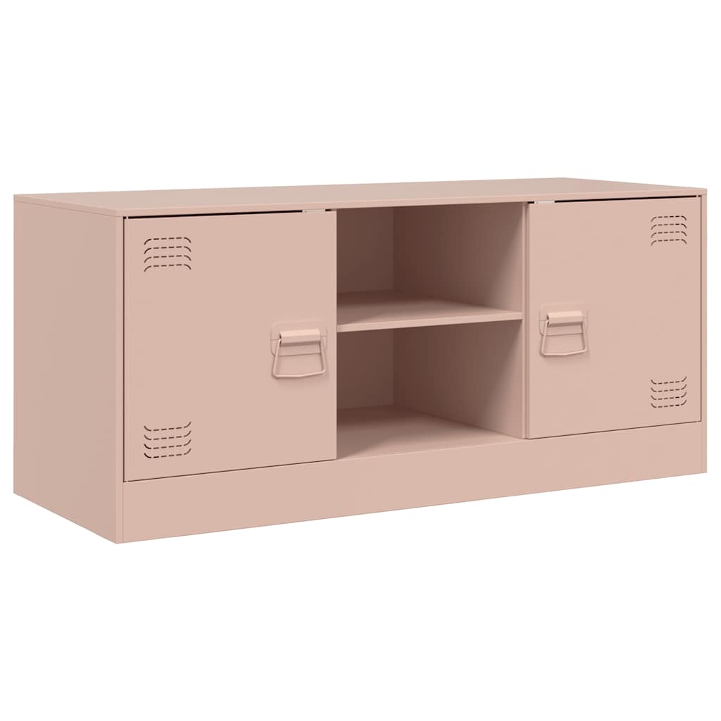 Έπιπλο Τηλεόρασης Ροζ 99x39x44 εκ. από Ατσάλι