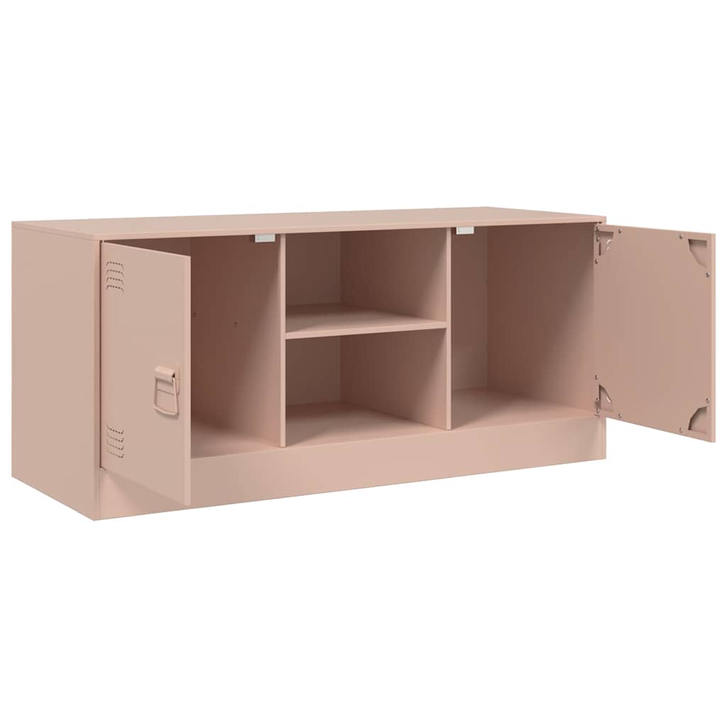Έπιπλο Τηλεόρασης Ροζ 99x39x44 εκ. από Ατσάλι
