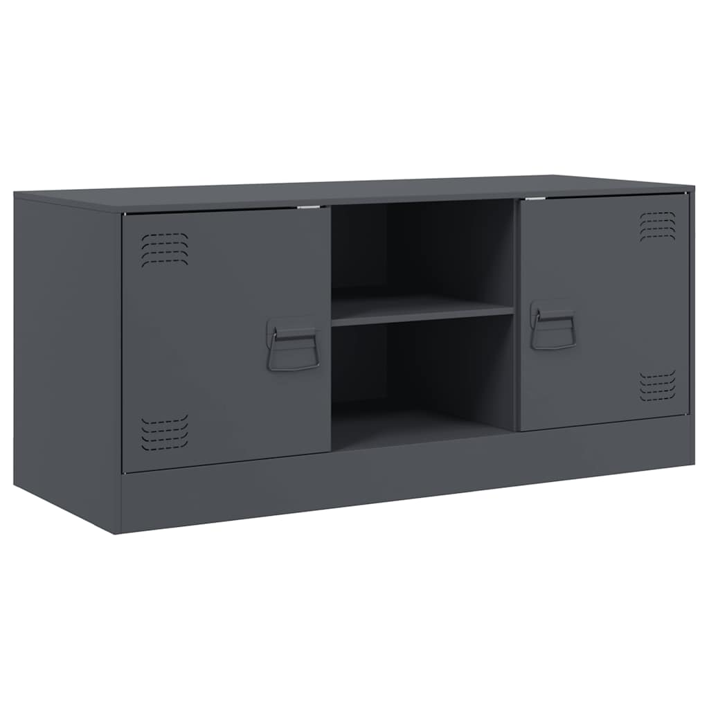 Έπιπλο Τηλεόρασης Ανθρακί 99x39x44 εκ. από Χάλυβα - Pakobazaar