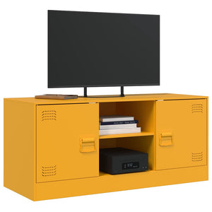 Έπιπλο Τηλεόρασης Μουσταρδί Κίτρινο 99x39x44 εκ. από Ατσάλι - Pakobazaar