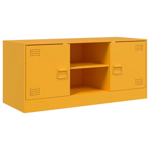 Έπιπλο Τηλεόρασης Μουσταρδί Κίτρινο 99x39x44 εκ. από Ατσάλι - Pakobazaar