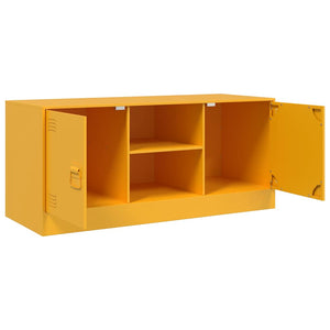 Έπιπλο Τηλεόρασης Μουσταρδί Κίτρινο 99x39x44 εκ. από Ατσάλι - Pakobazaar