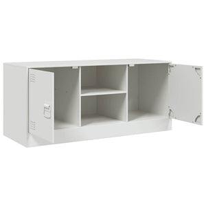 Έπιπλο Τηλεόρασης Λευκό 99x39x44 εκ. από Ατσάλι
