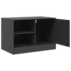 Έπιπλα Τηλεόρασης 2 τεμ. Μαύρο 67 x 39 x 44 εκ. από Χάλυβα