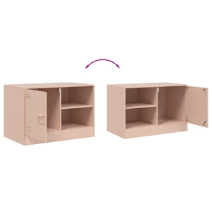 Έπιπλο Τηλεόρασης Ροζ 67 x 39 x 44 εκ. από Χάλυβα