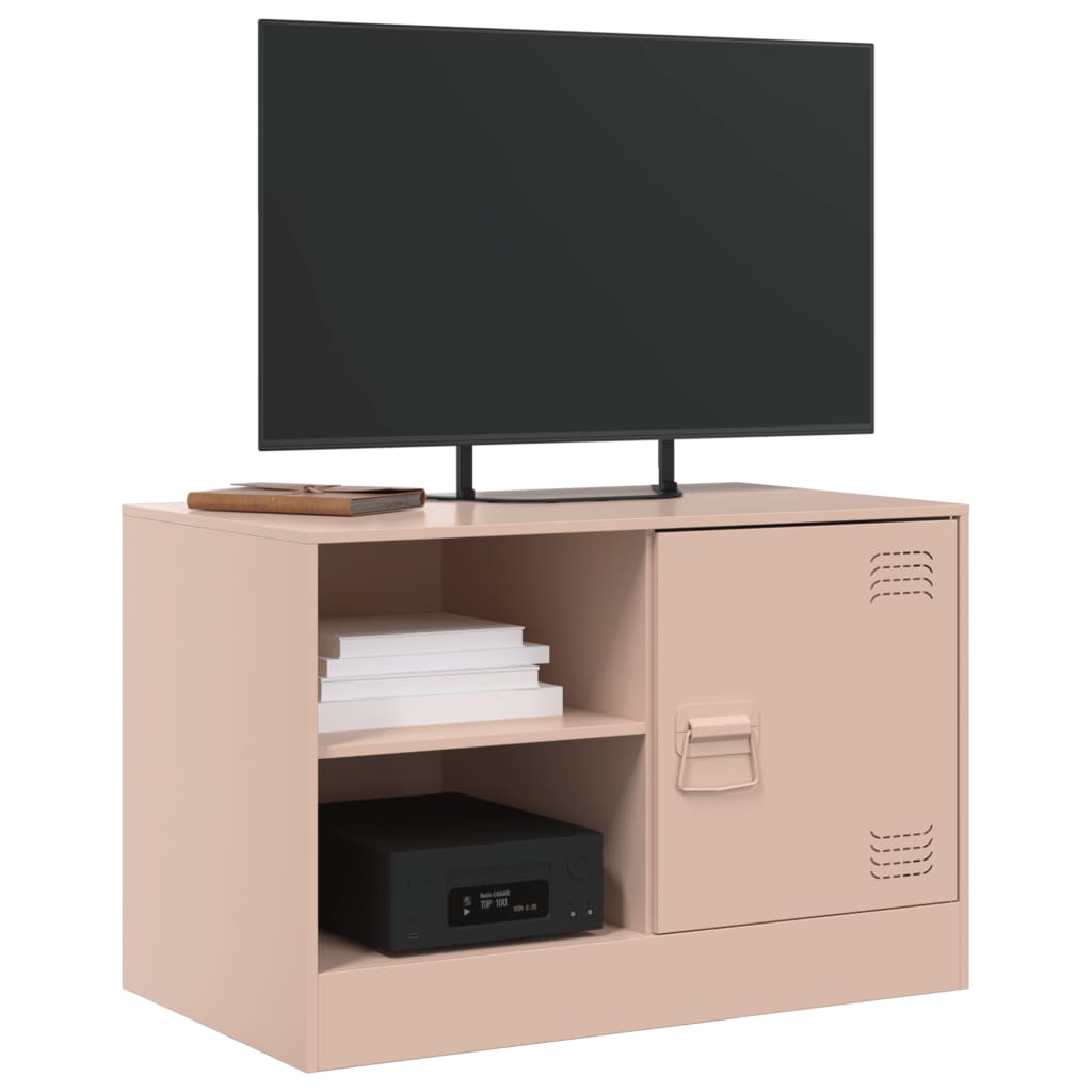 Έπιπλα Τηλεόρασης 2 τεμ. Ροζ 67 x 39 x 44 εκ. από Χάλυβα