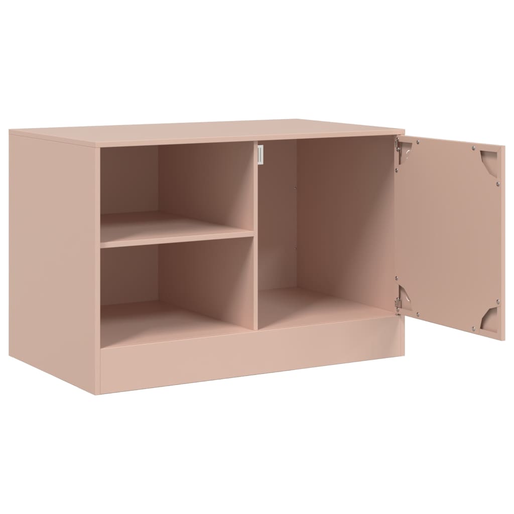Έπιπλα Τηλεόρασης 2 τεμ. Ροζ 67 x 39 x 44 εκ. από Χάλυβα