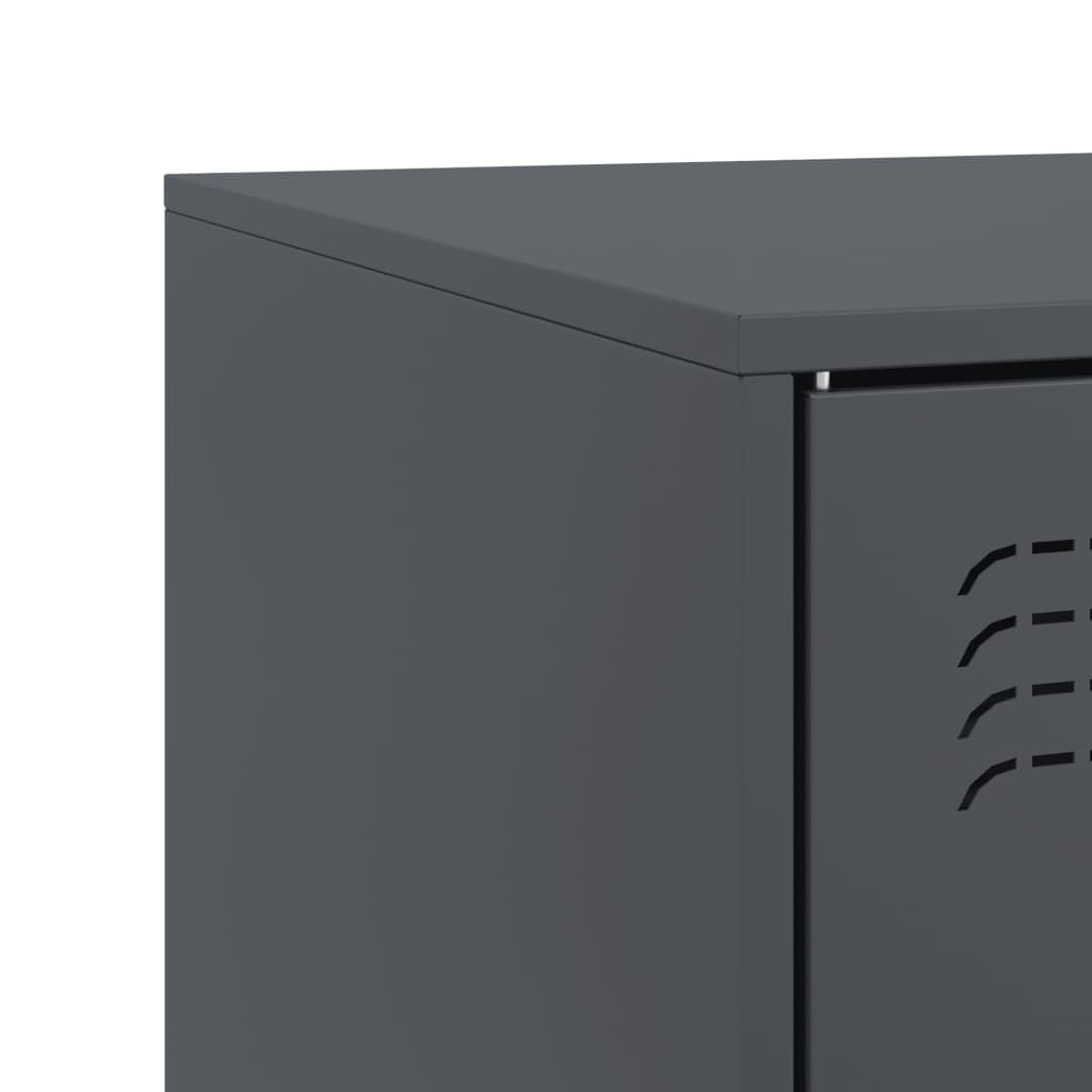 Έπιπλο Τηλεόρασης Ανθρακί 67x39x44 εκ. από Χάλυβα