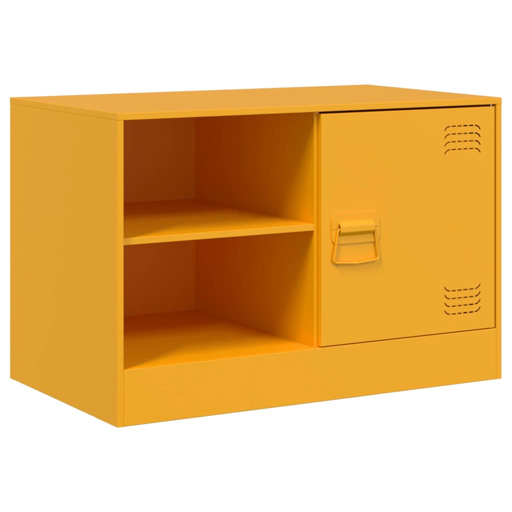 Έπιπλο Τηλεόρασης Μουσταρδί Κίτρινο 67x39x44 εκ. από Ατσάλι