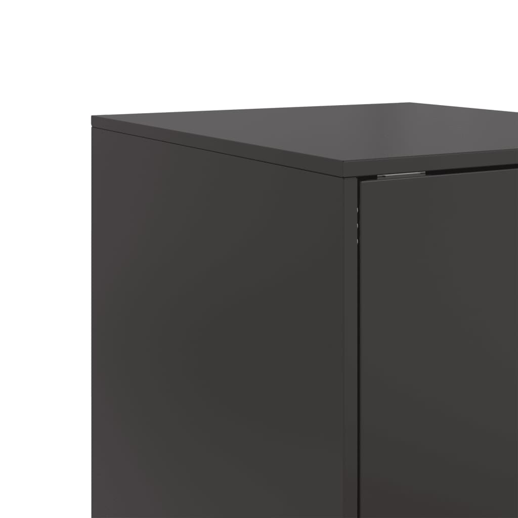 Ντουλάπι Μαύρο 34,5x39x107 εκ. από Ατσάλι