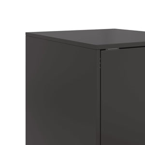Ντουλάπι Μαύρο 34,5x39x107 εκ. από Ατσάλι