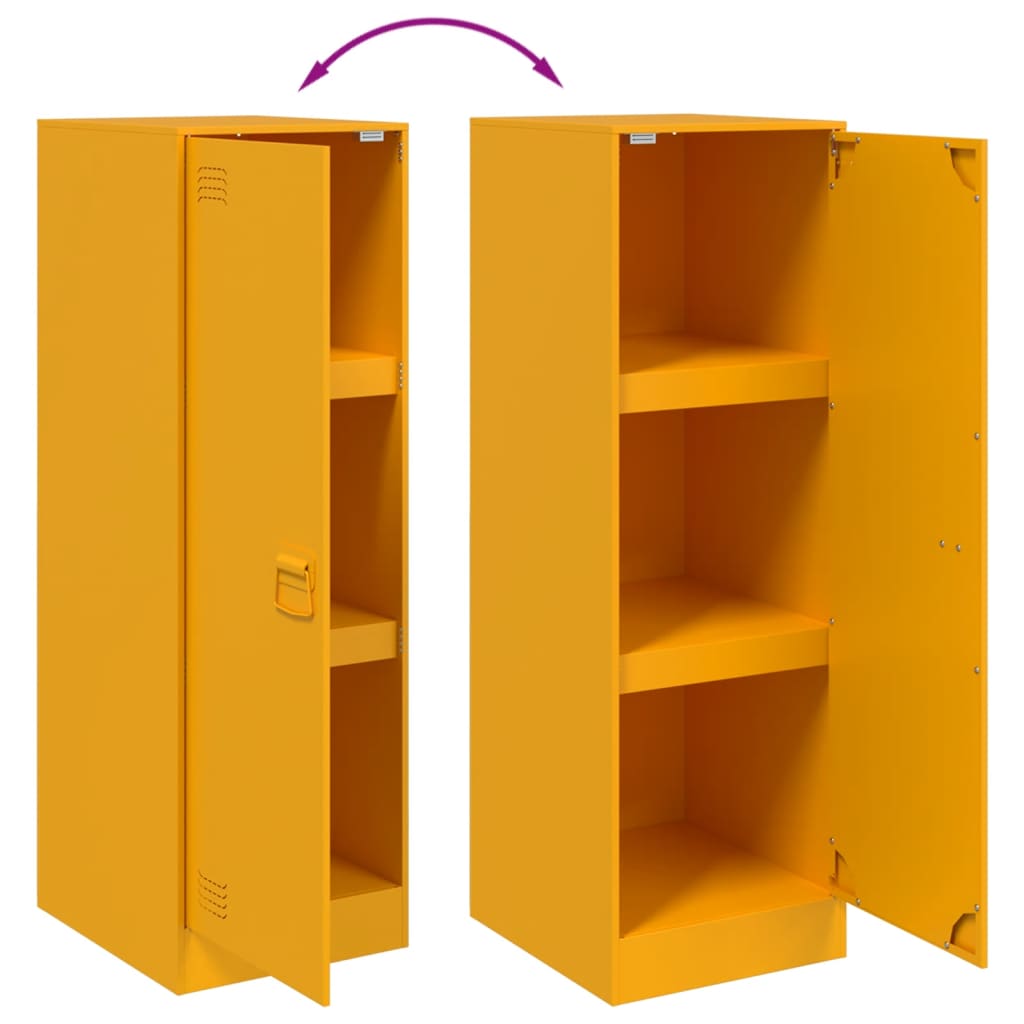 Ντουλάπι Μουσταρδί 34,5x39x107 εκ. από Ατσάλι