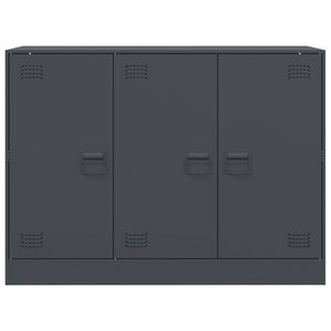 Μπουφές Ανθρακί 99x39x73 εκ. από Ατσάλι - Pakobazaar