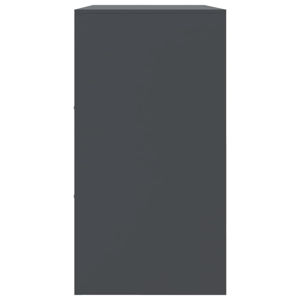 Μπουφές Ανθρακί 99x39x73 εκ. από Ατσάλι - Pakobazaar