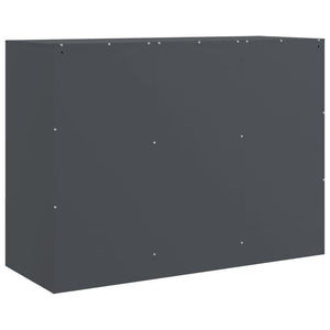 Μπουφές Ανθρακί 99x39x73 εκ. από Ατσάλι - Pakobazaar