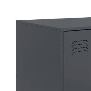 Μπουφές Ανθρακί 99x39x73 εκ. από Ατσάλι - Pakobazaar