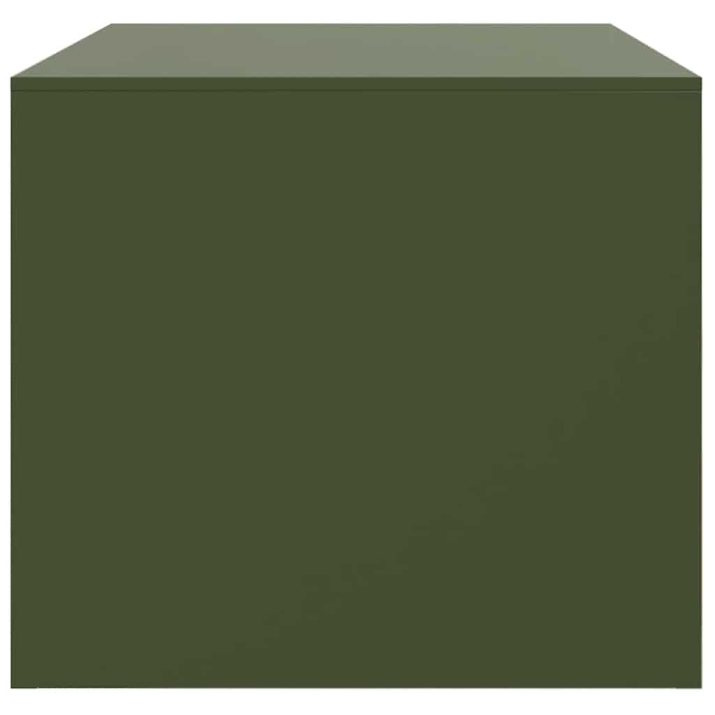 Τραπεζάκι Σαλονιού Πράσινο Λαδί 67 x 50 x 44 εκ. από Ατσάλι