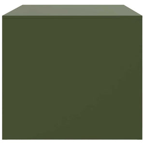 Τραπεζάκι Σαλονιού Πράσινο Λαδί 67 x 50 x 44 εκ. από Ατσάλι