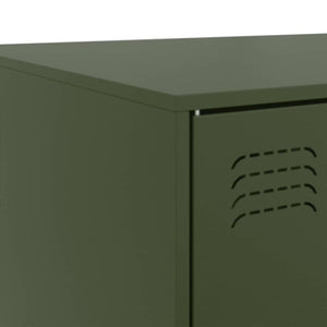 Τραπεζάκι Σαλονιού Πράσινο Λαδί 67 x 50 x 44 εκ. από Ατσάλι