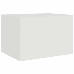 Τραπεζάκι Σαλονιού Λευκό 67 x 50 x 44 εκ. από Ατσάλι