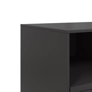 Έπιπλο Τηλεόρασης Μαύρο 99x39x44 εκ. από Ατσάλι