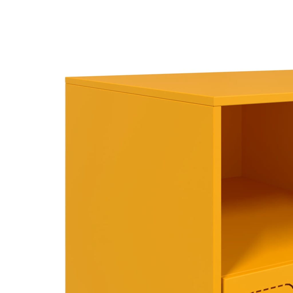 Έπιπλο Τηλεόρασης Μουσταρδί Κίτρινο 99x39x44 εκ. από Ατσάλι