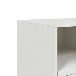 Έπιπλο Τηλεόρασης Λευκό 99x39x44 εκ. από Ατσάλι