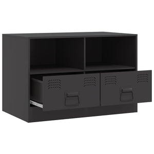 Έπιπλο Τηλεόρασης Μαύρο 67x39x44 εκ. από Χάλυβα