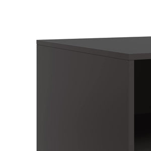 Έπιπλο Τηλεόρασης Μαύρο 67x39x44 εκ. από Χάλυβα