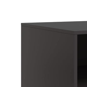Έπιπλα Τηλεόρασης 2 τεμ. Μαύρο 67 x 39 x 44 εκ. από Χάλυβα