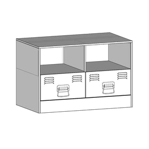 Έπιπλο Τηλεόρασης Ροζ 67 x 39 x 44 εκ. από Χάλυβα - Pakobazaar