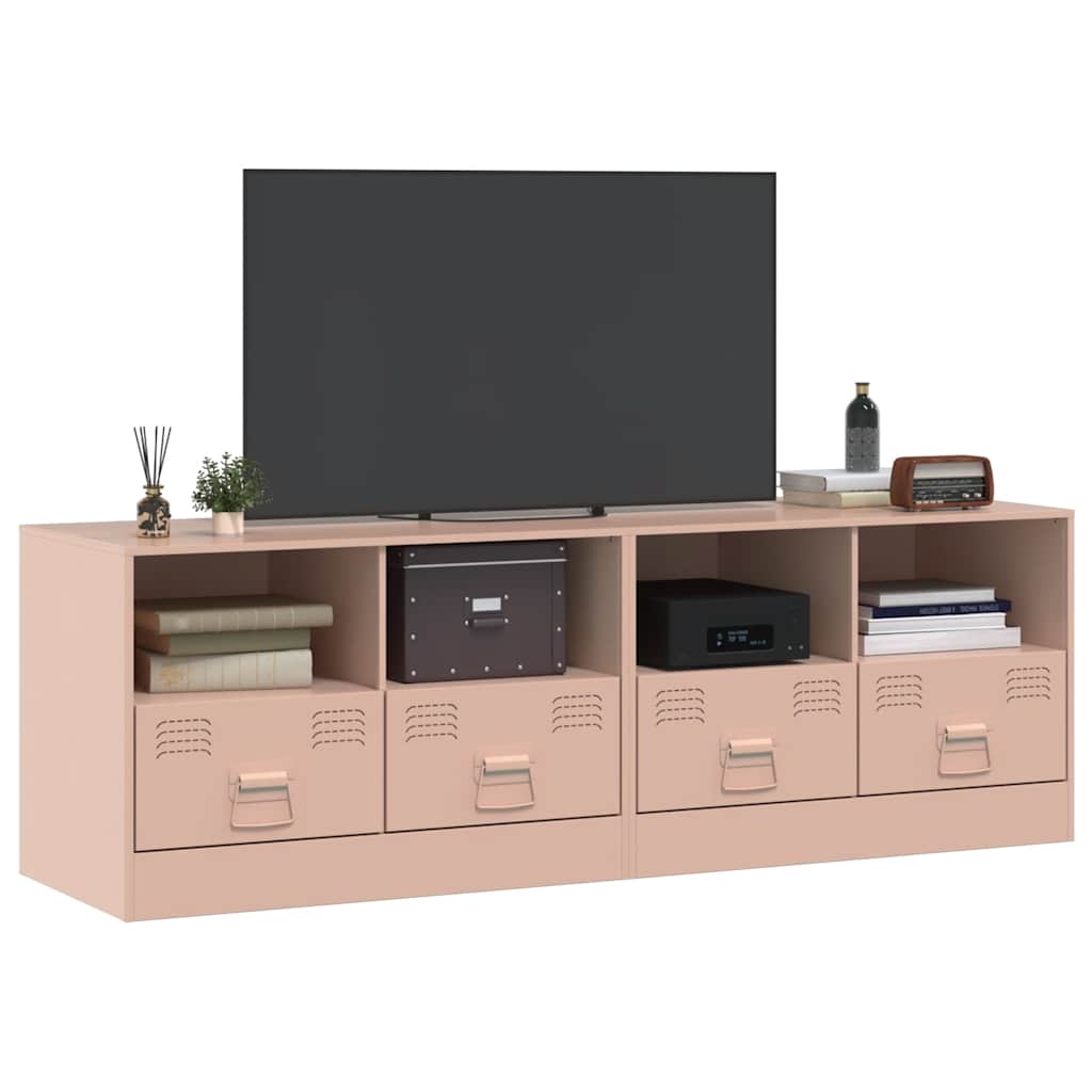 Έπιπλα Τηλεόρασης 2 τεμ. Ροζ 67 x 39 x 44 εκ. από Χάλυβα