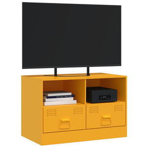 Έπιπλο Τηλεόρασης Μουσταρδί Κίτρινο 67x39x44 εκ. από Ατσάλι