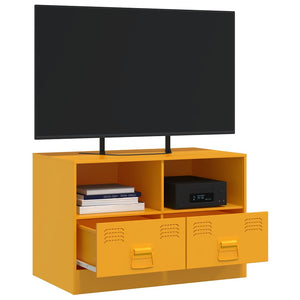 Έπιπλο Τηλεόρασης Μουσταρδί Κίτρινο 67x39x44 εκ. από Ατσάλι
