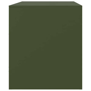 Έπιπλο Τηλεόρασης Πράσινο Λαδί 67x39x44 εκ. από Ατσάλι