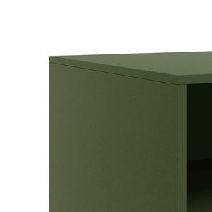 Έπιπλα Τηλεόρασης 2 τεμ. Πράσινο Λαδί 67x39x44 εκ. από Χάλυβα